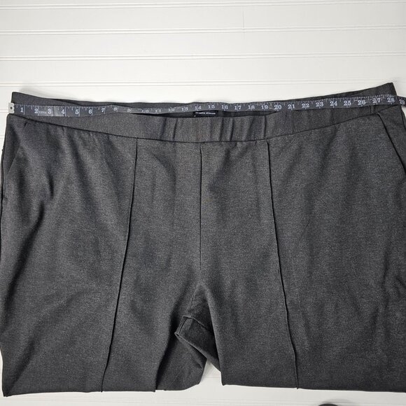 Universal Standard Women's Dark Grey Ankle Zip Pintuck Pants Size 34-36 NWT - Picture 9 of 13